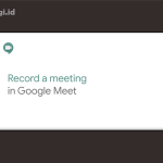 Record Google Meet